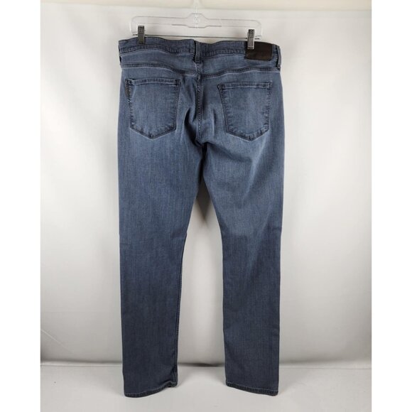 Paige Jeans Mens 34x33 Blue FEDERAL Slim Straight Leg Denim - Picture 8 of 11